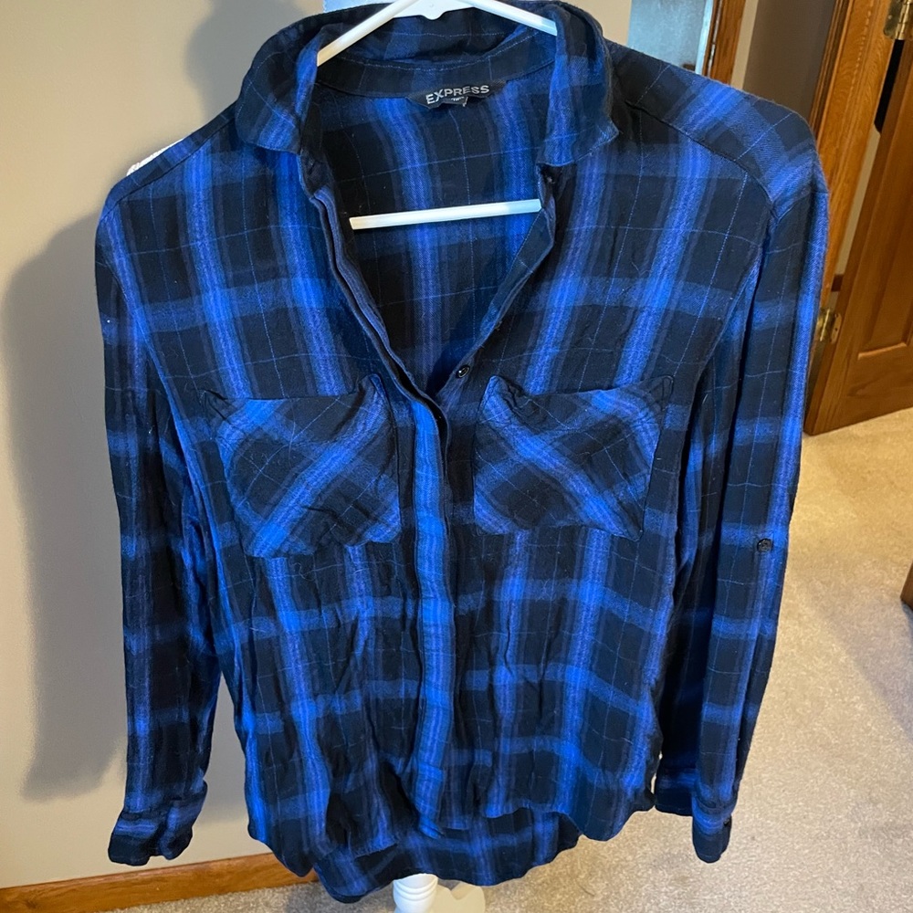 Express flannel button up